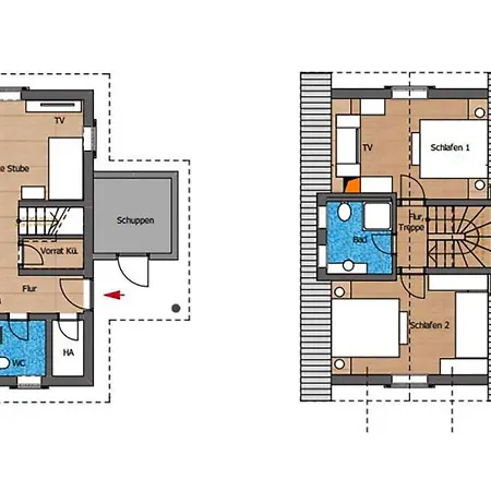 Σπίτι διακοπών Doppelhaushaelften, Torfhaus, Cleaning Included *